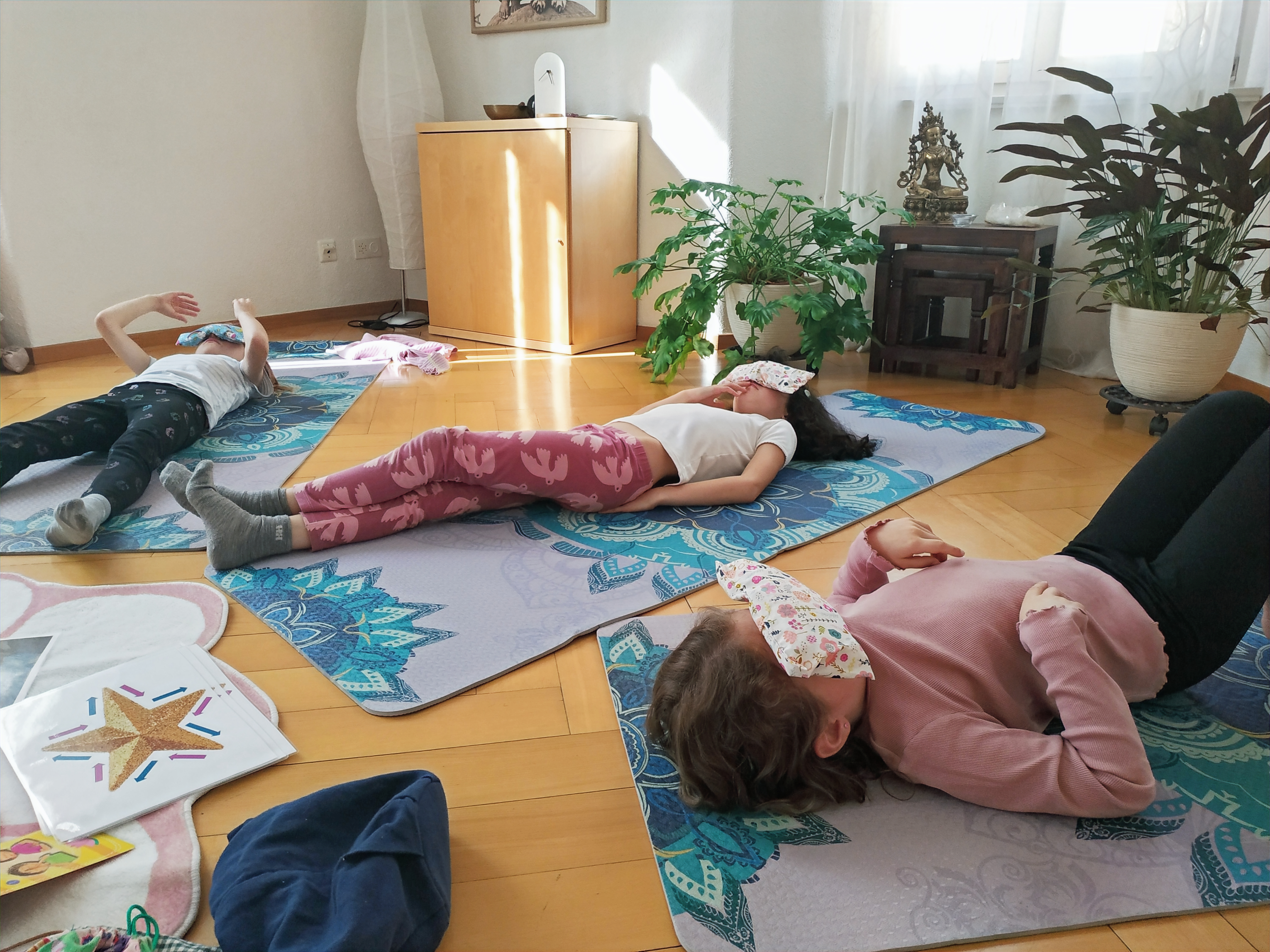 Momento di pratica yoga